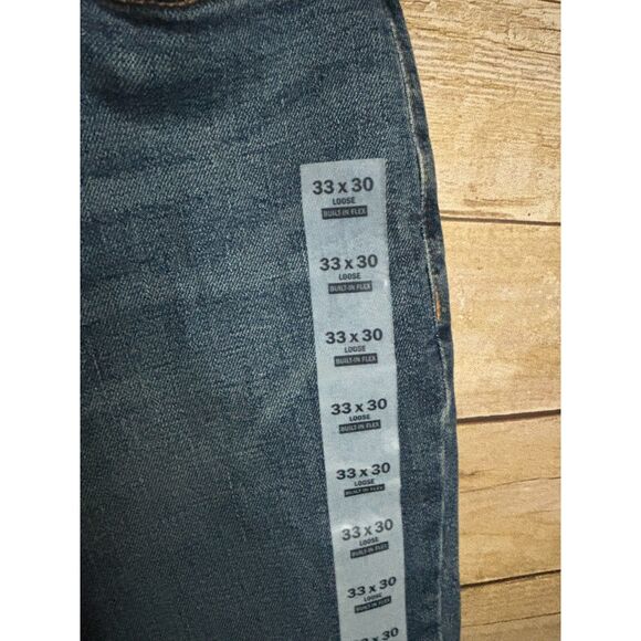 OLD NAVY LOOSE FIT FLEX CAUSAL COMFORT MOVEMENT EVERYDAY STRAIGHT LEG JEANS NWT - Picture 5 of 5